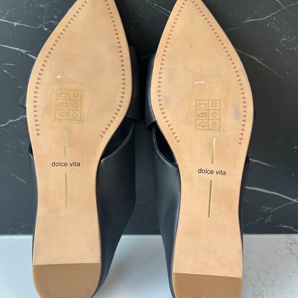 Dolce Vita Open Back Black Flats, Size 8 - Picture 4 of 4